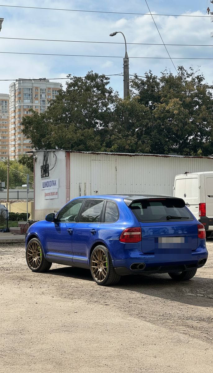 После: Плёнка 3M Blue Raspberry глянец · бронзовые диски